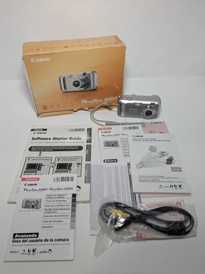 Cámara digital Canon PowerShot A460 5,0 MP - con caja y papeleo - probada Foto 1 de 4