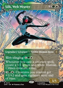 1x - Silk, Web Weaver - Borderless #215 - Marvel's Spider-Man - NM MTG - Bild 1 von 1