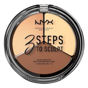 NYX Professional Makeup 3 Steps to Sculpt Face Sculpting Palette, Light - Picture 1 of 1