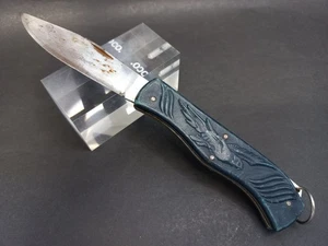 Coltello pieghevole vintage sovietico,coltello pieghevole URSS,produzione pianta sovietica - Foto 1 di 10