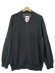 Fynch Hatton Herren Strickjacke XXL Grau Reißverschluss Baumwolle - Bild 1 von 3