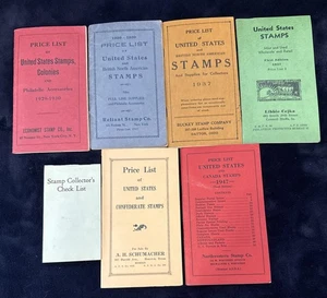 6 folletos lista de precios de EE. UU., Canadá, edición británica 1929-30, 1937, 1947 - Imagen 1 de 2