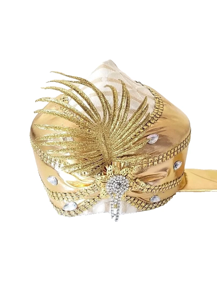 SOMBRERO ORNAMENTADO ORO CEREMONIAL NIÑOS PEQUEÑOS - TAJIKO/UZBEK Foto 1 de 4