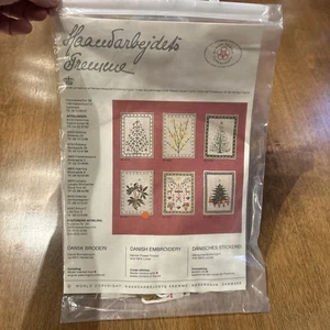 NEU Haandarbejdets Fremme Dänische "WEIHNACHTSROSE" WANDBEHANG Kreuzstich Set - Bild 1 von 5