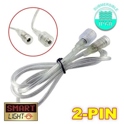 IP68 Waterproof 12v/24v DC 1M Extension Cable for LED Strip/CCTV - Male/Female - Image 1 of 2