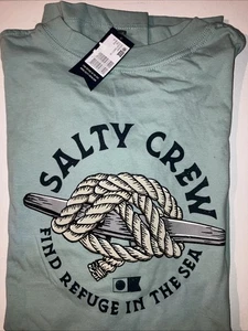 Salty Crew Cleat Knott Kurzarm T-Shirt grün XL Bootfahren Segeln NEU! - Bild 1 von 7