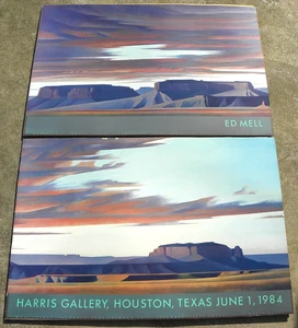 Ed Mell 1942-2024 wichtiges Südwesten Künstlerpaar Landschaftsplakate 1984 Galerie - Bild 1 von 20