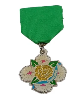 Flores Floral Fiesta San Antonio Medalla Cinta Prendedor Trasero Fiestamedals.com MVP - Imagen 1 de 5