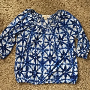 Michael Michael Kors Lightweight 3/4 Sleeve Blouse, Women’s P/L, Floral - Picture 1 of 14
