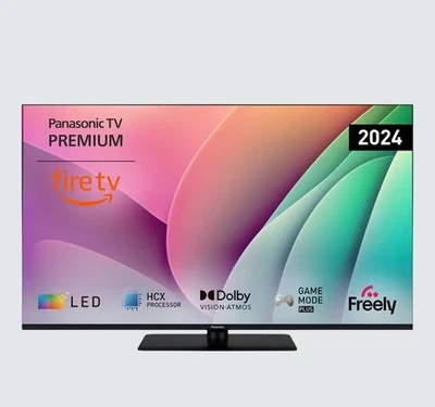 Panasonic Smart Fire TV-55W80AEY (2024) 55" LED HDR 4K Ultra HD Black C Grade - Image 1 of 4