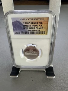 2010 S Silver Mount Hood National Park Quarter NGC PF 70 Ultra Cameo - Picture 1 of 2