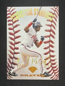 1995 Leaf Statistical Standouts Fred McGriff #4 417/5000 Atlanta Braves - Picture 1 of 2