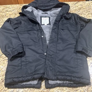 Cat Jack Kinder Jacke schwarz Sherpa gefüttert Kapuze Winter Parka Gr. Medium Cpix - Bild 1 von 10