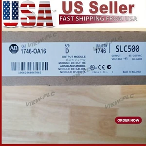 New Factory Sealed Allen-Bradley 1746-OA16 SER D SLC 500 Output Module 1746OA16 - Picture 1 of 4