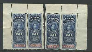 Canada QV 1897 Gas Inspection 50 cents mint NH corner pairs - Picture 1 of 1