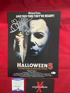 DANIELLE HARRIS AUTOGRAPHED SIGNED 11x14 PHOTO! HALLOWEEN! BECKETT COA! HORROR! - Picture 1 of 1