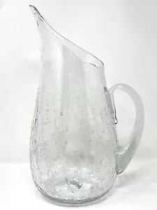Blenko 939-P 1953 Winslow Anderson Design großer Crackle Krug 14" klar - Bild 1 von 14