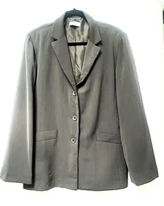 Jacquie E - Brown -Blazer - S 16 - Lined EC - Picture 1 of 5