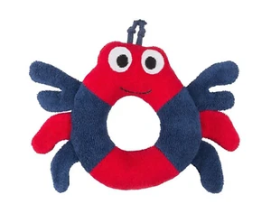 New Under the Nile Organic Cotton Crab Ring Toy - Non Toxic - Eco Friendly - Picture 1 of 2