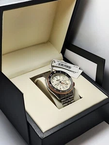 Original Seiko 5 Sport Automatic GMT White Dial Cal.4R34 Men Wristwatch SSK046K1 - Picture 1 of 11