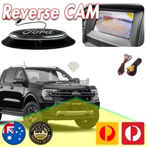 Blacked out Front Camera Housing Bezel & Emblem For Ford Ranger PX 2016 - 2028 - Picture 1 of 12