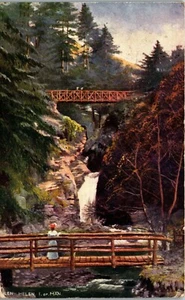 Glen Helen Isle of Man Oilette Raphael Tuck  1916 Vintage Postcard KK1 - Picture 1 of 2