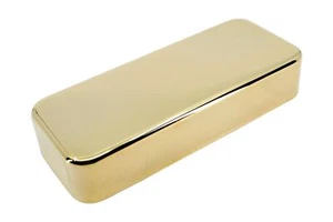Cubierta para pastilla para guitarra P90 *SIN AGUJEROS* Níquel Plata - Dorada - Imagen 1 de 2