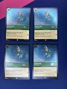 4 X Peter Pan - Never Landing 91/204 Común El Primer Capítulo Disney Lorcana Juego de Cartas Coleccionables - Imagen 1 de 2