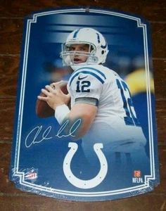 ANDREW LUCK COLTS WINCRAFT 11X17 WOOD SIGN BRAND NEW!!!! - Picture 1 of 2