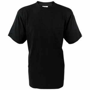 Camiseta Zalt con bolsillo en el pecho y logotipo negra - Imagen 1 de 2