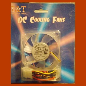 T&T MWDC Clear Cooling Fan MW-825H12B 80 x 80 x 25mm 3000RPM 41.41 CFM @ 37dBA - Bild 1 von 2