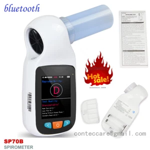 CONTEC Spiromètre portatif numérique de volume de poumon,embout buccal,Bluetooth - Picture 1 of 12