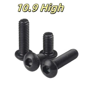 10.9 HighButton Head Screws, Allen Key Socket Dome Bolts Strength DIN 7380 - Picture 1 of 8