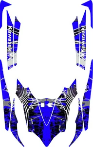 Kawasaki Ultra 300X graphics kit decals jet ski wrap kit D5 Full Custom Design - Picture 1 of 1