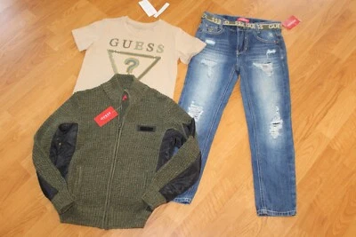 NUEVO CON ETIQUETAS NIÑOS ADIVINA TALLA 8 SUÉTER, CAMISA, PAQUETE JEANS Foto 1 de 4