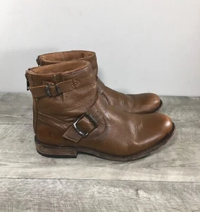 Womens Frye 3472366 Tyler Engineer Harness Riding Leather Brown Boots Size 7.5 - Picture 1 of 10