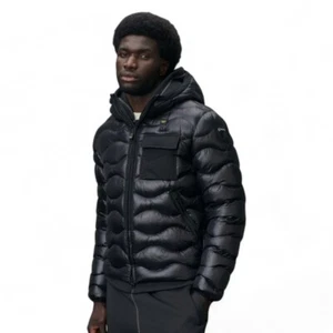 Piumino Uomo Blauer onde con taschino Bryant 24WBLUC02056 Nero AI24 - Foto 1 di 1