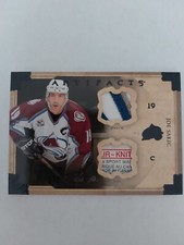 2013-14 Upper Deck Artifacts Horizontal Black Patch & Tag JOE SAKIC 2/2 Colorado