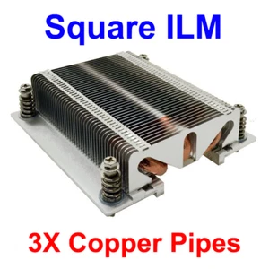 Cooler Master LGA2011 (Square ILM) 1U Copper Pipes HeatSink Cooler - Picture 1 of 3