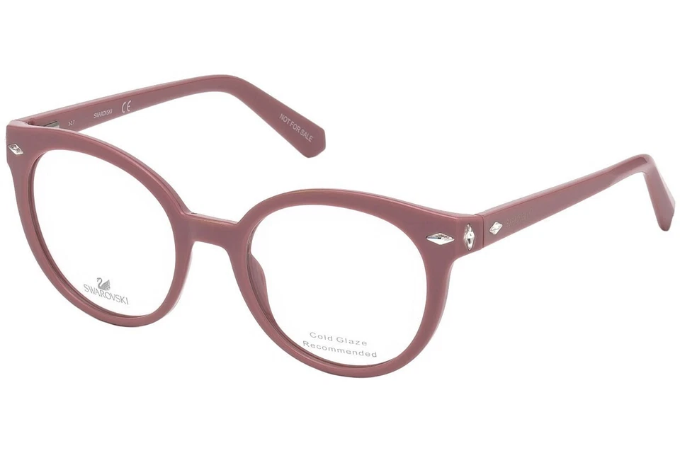 Marco de gafas de plástico redondo rosa Swarovski SK5272 072 50-19-140 RX Foto 1 de 1