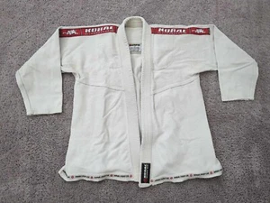 Koral Fight Co Kimono Para Hombres A2 Blanco Brasileño Jiu-Jitsu Gi Artes Marciales Uniforme - Imagen 1 de 10