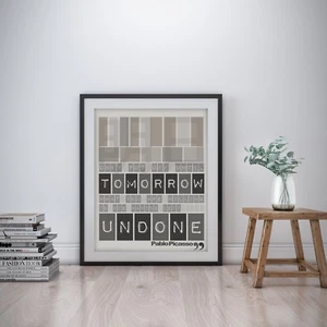 Pablo Picasso Inspirational Wall Art Print Motivational Quote Poster Decor Gift - Picture 1 of 4