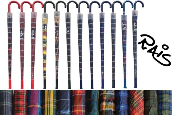 Ombrello da Pioggia con Bicchiere Automatico Scozzese - Immagine 1 di 1