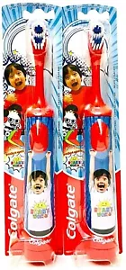2 Count Colgate Pocket Watch Ryan's World Electric Extra Soft Head Toothbrush - Picture 1 of 1
