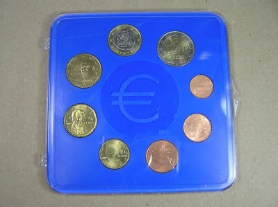 Grecia 2002 Euro Como Nuevo Juego de 8 Monedas en Estuche de Plástico Azul UNC, Envío Combinado Foto 1 de 4
