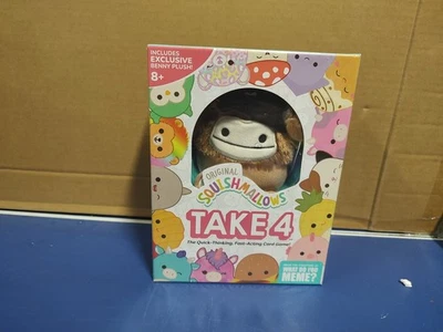 Sqishmallows Take 4,Card Game **Includes Benny Plush** - Image 1 of 4
