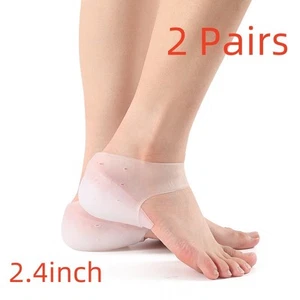 2 Pairs Height Increase Insoles Invisible Silicone Shoe Lift Cushion Unisex - Picture 1 of 9