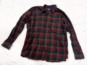 Vintage Polo Ralph Lauren Shirt Mens L Red Benford Plaid Button Oversized 90s - Picture 1 of 10