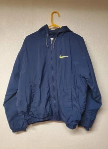 Chaqueta Nike Niños Peso Pesado Con Capucha Azul Logo Talla Grande 12-14 - Imagen 1 de 4