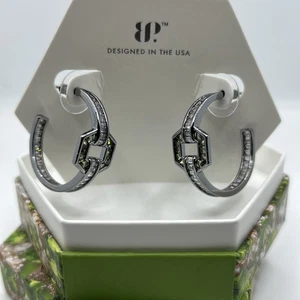 Bomb Party August 2025 ER84631 Dancing Sages Peridot Hematite Plated Earrings - Picture 1 of 3